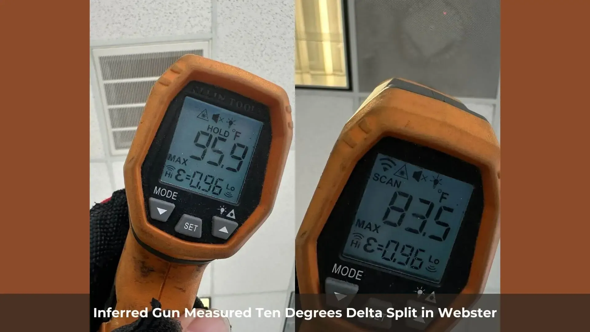 Inferred Gun Measured Ten Degrees Delta Split in Webster
